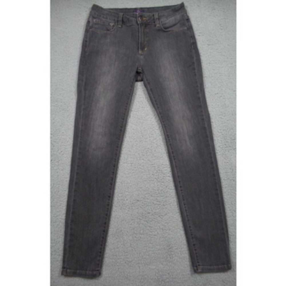 NYDJ Womens Jeans Size 6 Gray Denim Super Skinny Lift Tuck Stretch Mid Rise